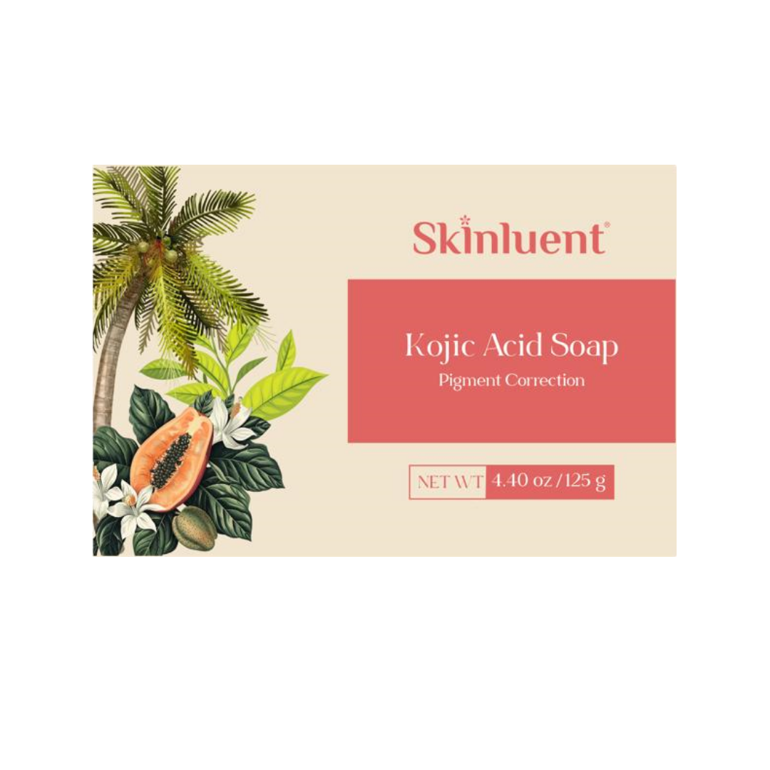Skinluent Kojic Acid Face & Body Soap Bar, 125g