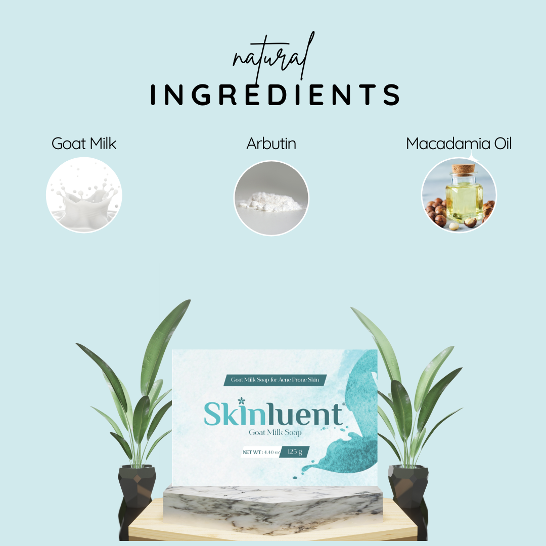 Skinluent Goat Milk Face & Body Soap Bar, 125g