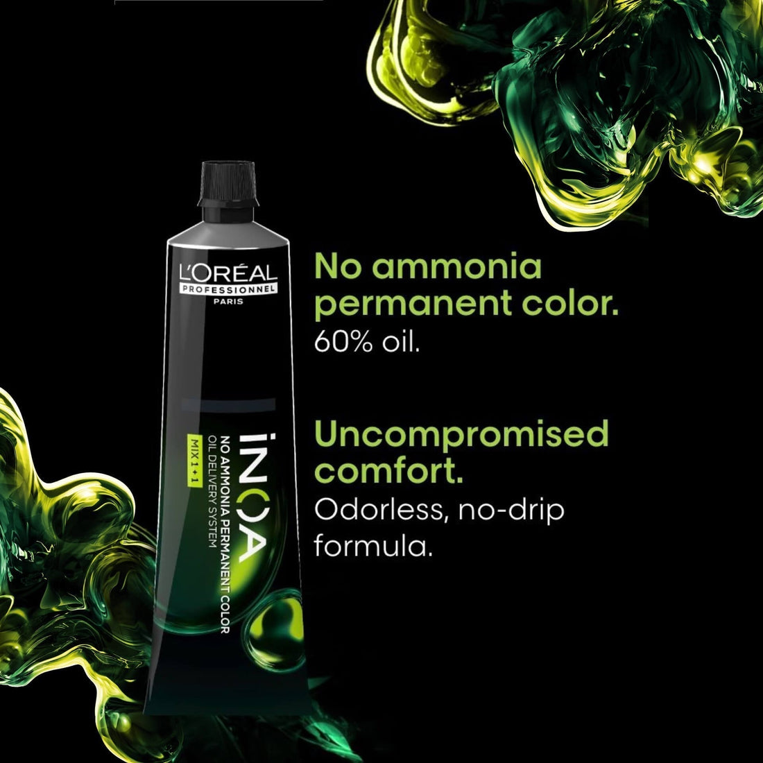 L'Oreal Professionnel Paris iNOA – 5.15 (Light Ash Mahogany Brown) Ammonia-Free Hair Color, 60g