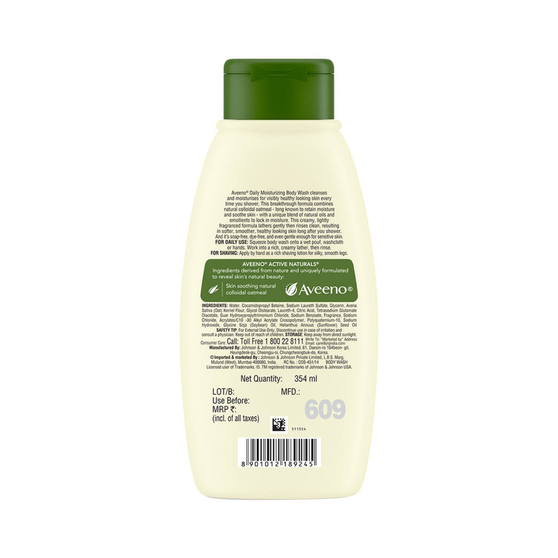 Aveeno Daily Moisturizing Body Wash, 354ml