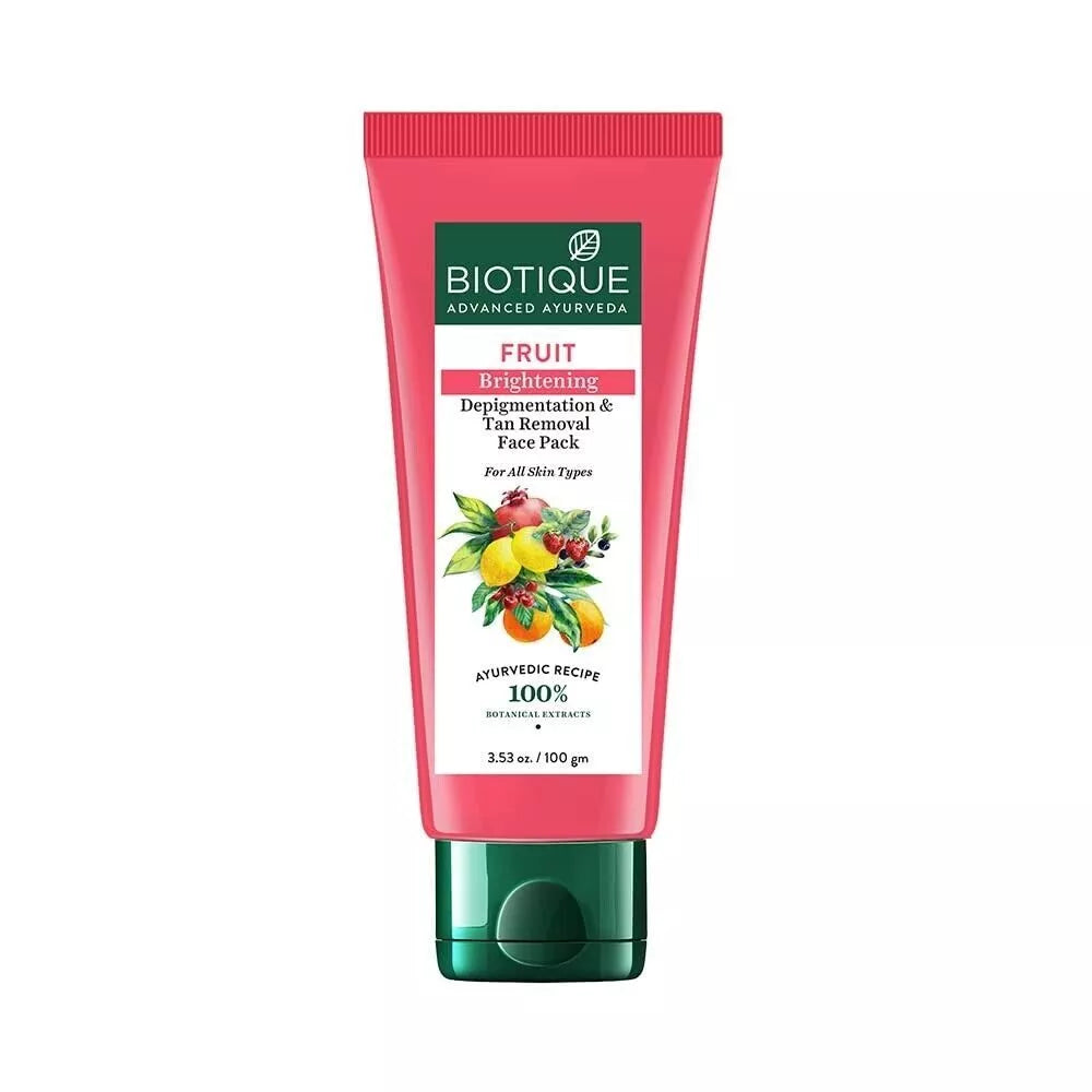 Biotique Fruit Brightening D&T Face Pack 100gm - House of Ateeq