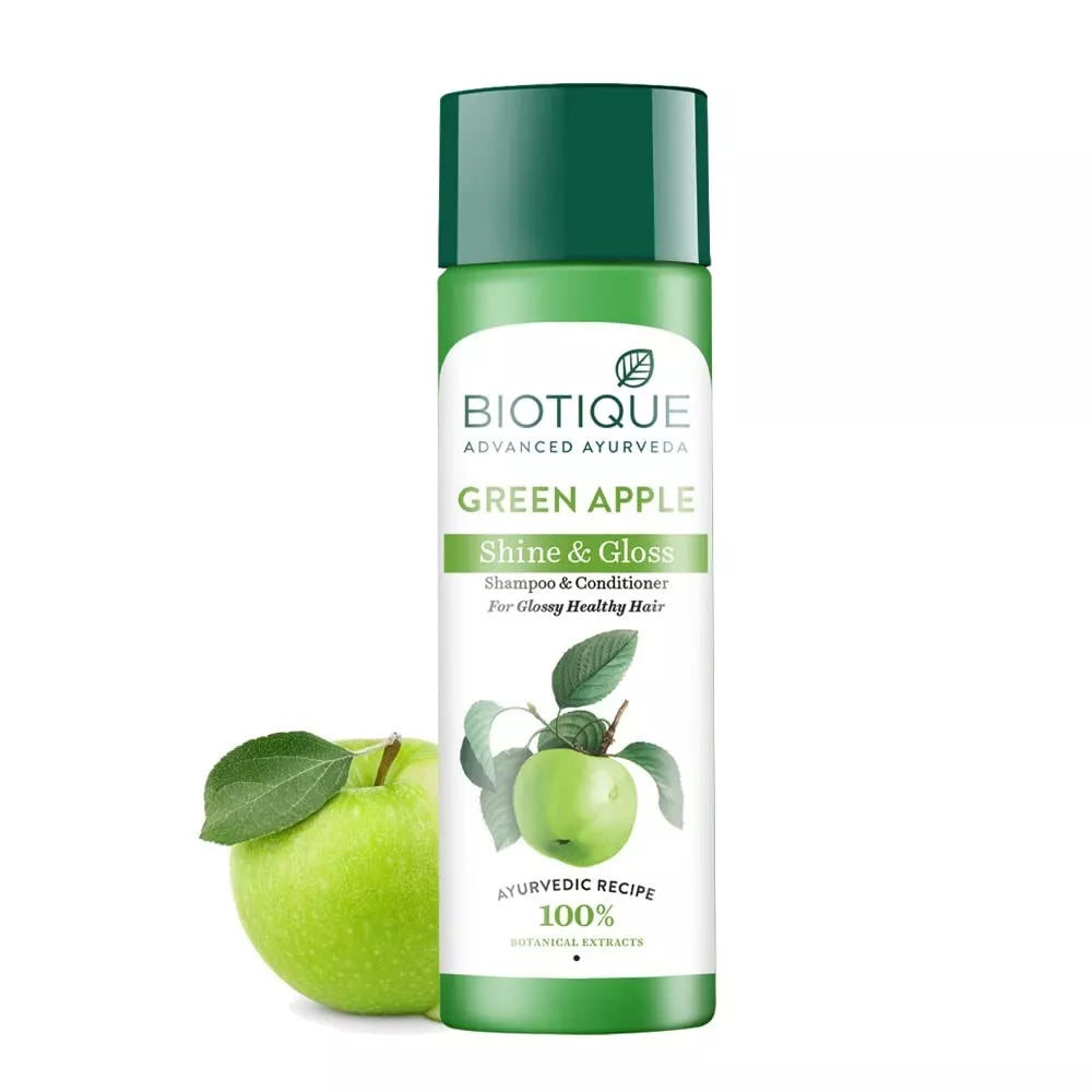Biotique Green Apple S&G Shmp & Cndtnr 120ml - House of Ateeq