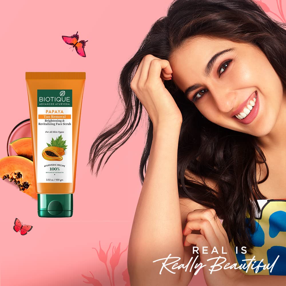 Biotique Papaya Tan Removal Face Scrub 100gm3