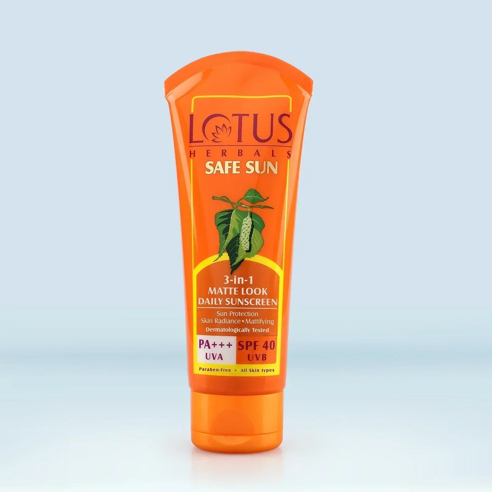 Lotus Herbals Safe Sun 3-In-1 Matte Look Daily SunScreen PA+++UVA, SPF 50, (50g) - House of Ateeq