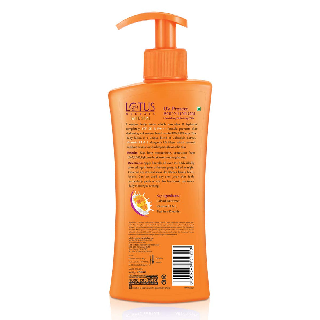 Lotus Herbals Safe Sun Anti-Tan Body Lotion SPF 25 PA+++ (250ml)