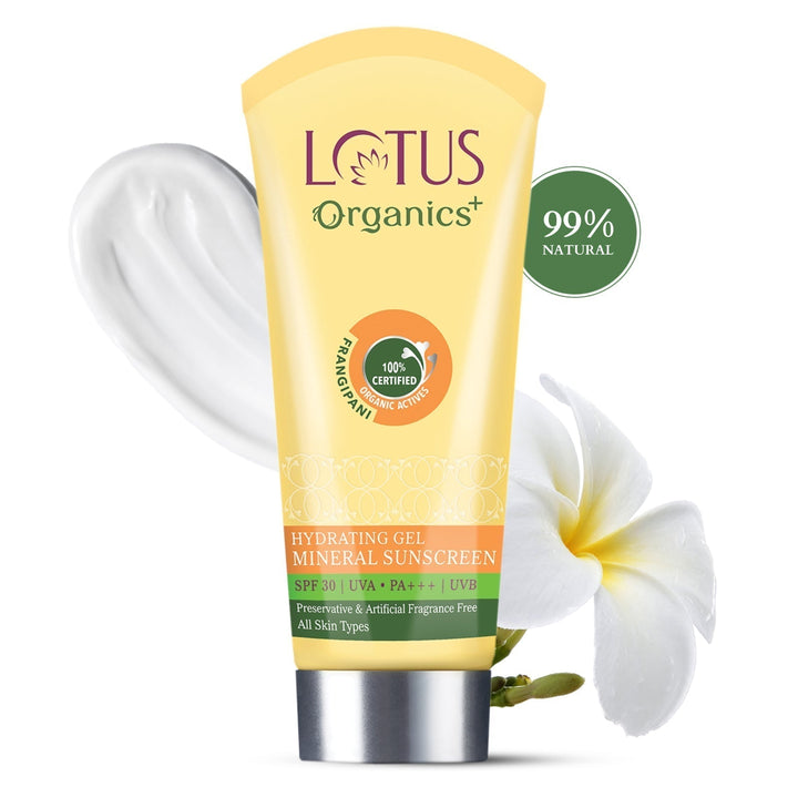 Lotus Organics+ Hydrating Gel Mineral Sunscreen SPF 30 PA+++ (100g) – Moisturize & Protect