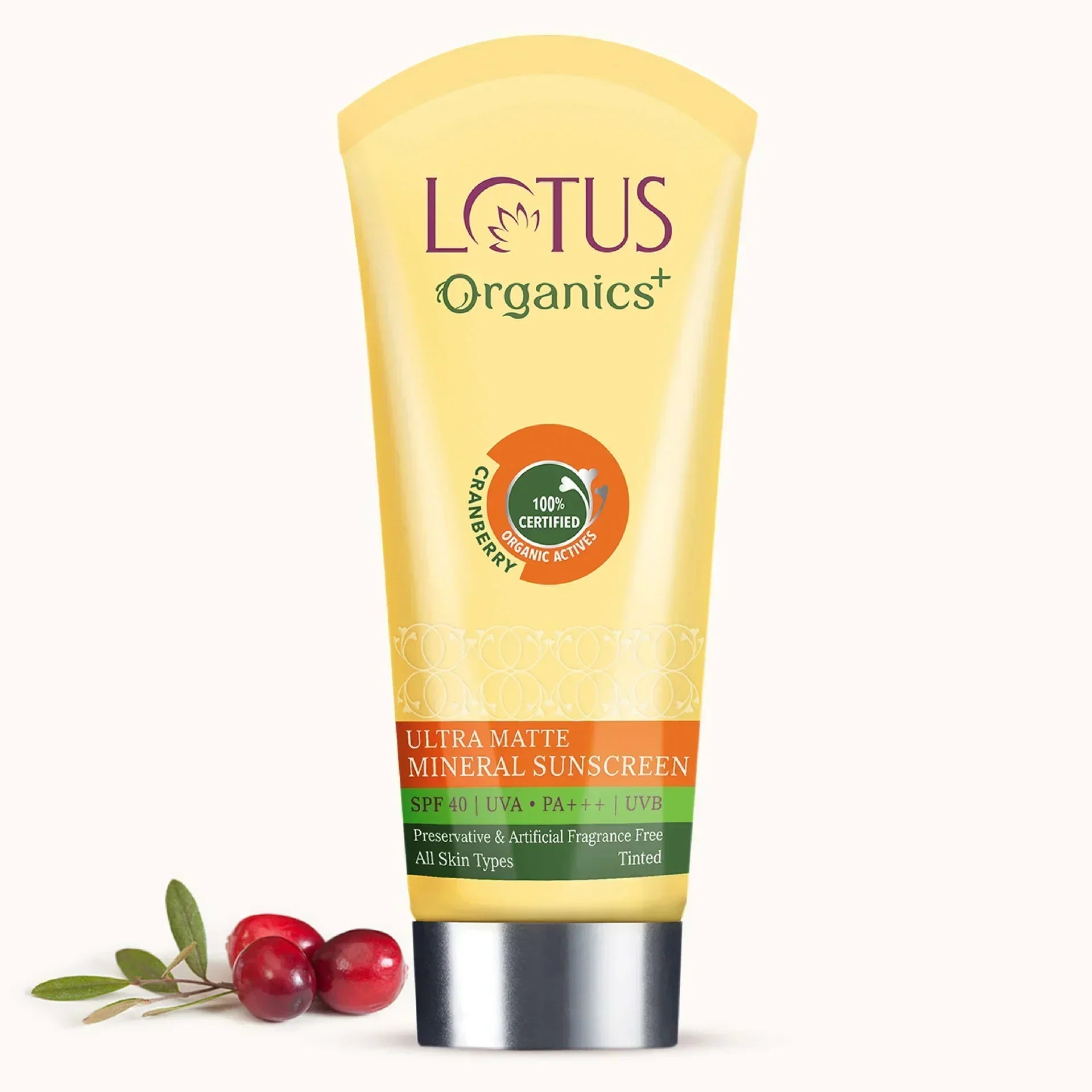 LOTUS ORG Ultra Matte Mineral Sunscreen SPF40 100g - House of Ateeq