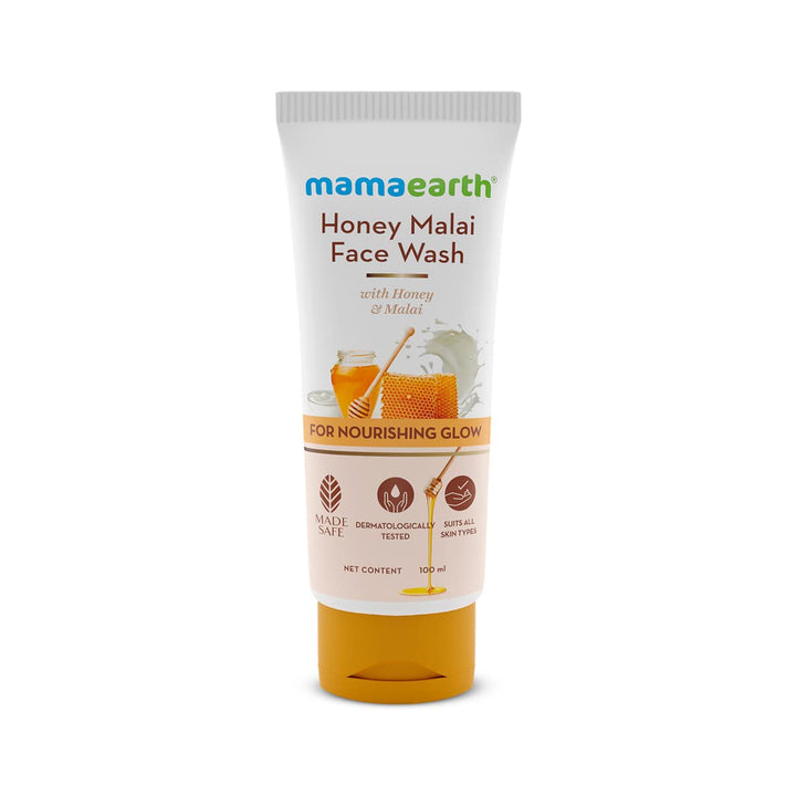 Mamaearth Honey Malai Face Wash, 100ml - House of Ateeq