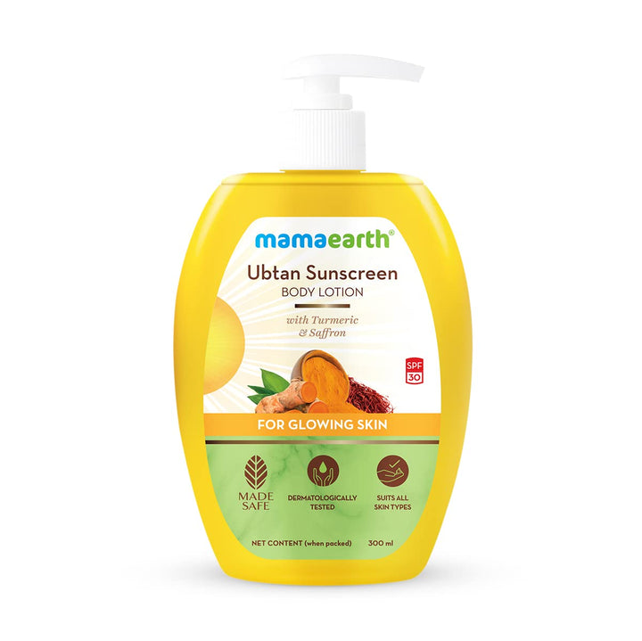 Mamaearth Ubtan Sunscreen Body Lotion, 300ml - House of Ateeq