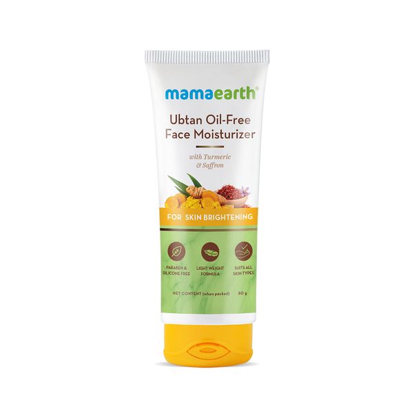 Mamaearth Ubtan Oil-Free Face Moisturizer for Skin Brightening - 80 ml