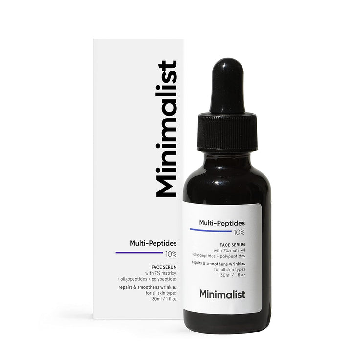 Minimalist Multi-Peptides 10% Face Serum, 30ml - House of Ateeq