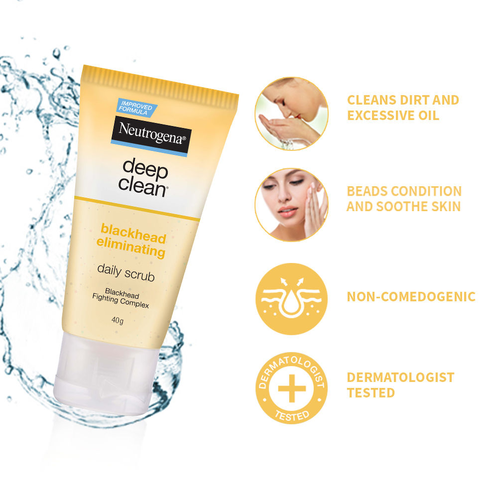 Neutrogena Deep Clean Blackhead Eliminating Face Scrub & Exfoliator with Salicylic Acid (40g)6