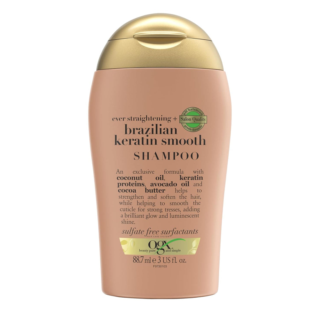 OGX Brazillian Keratin Smooth Shampoo, 88ml - House of Ateeq