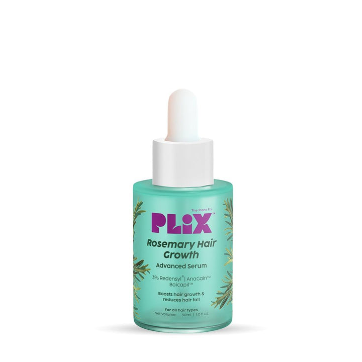 Plix Rosemary Advanced Hair Growth Serum | Reduces Hair Fall & Promotes Hair Growth, 30ml