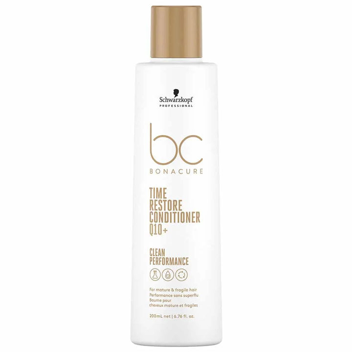 Schwarzkopf Professional BC Bonacure Time Restore Conditioner Q10+, 200ml - House of Ateeq
