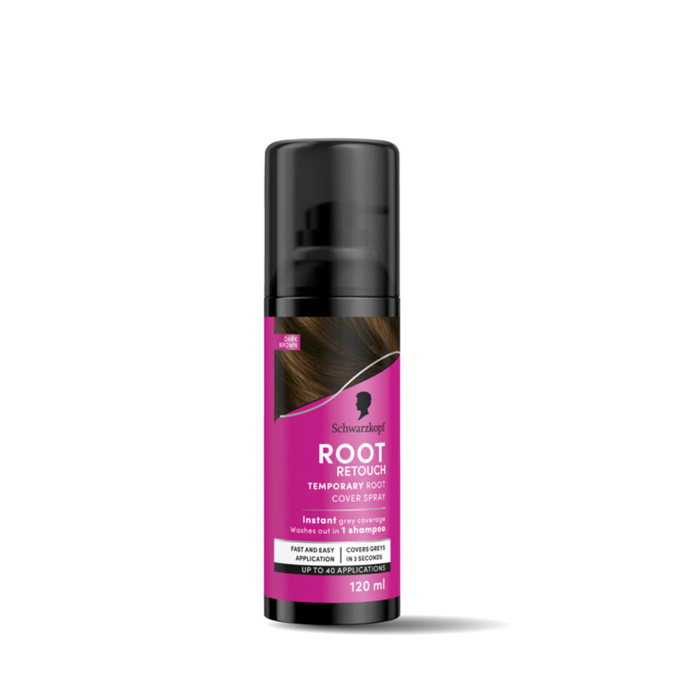 Schwarzkopf Root Retouch spray bottle on a white background