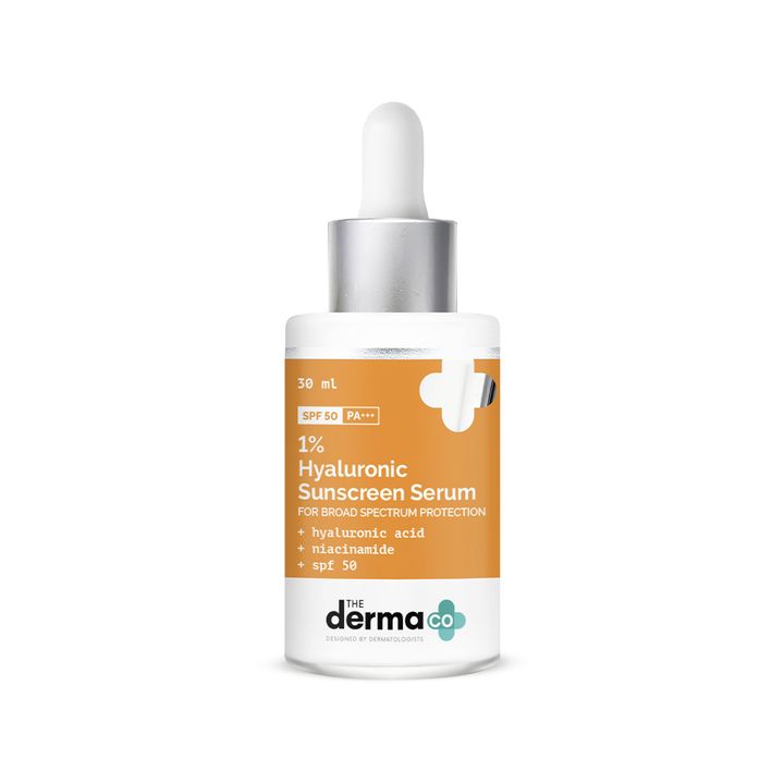 The Derma Co 1% Hyaluronic Sunscreen Serum SPF 50 PA+++ - House of Ateeq