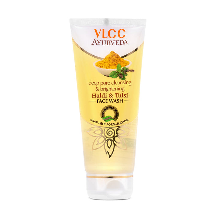 VLCC Ayurveda Deep Pore Cleansing Haldi & Tulsi Face Wash - 100 ml