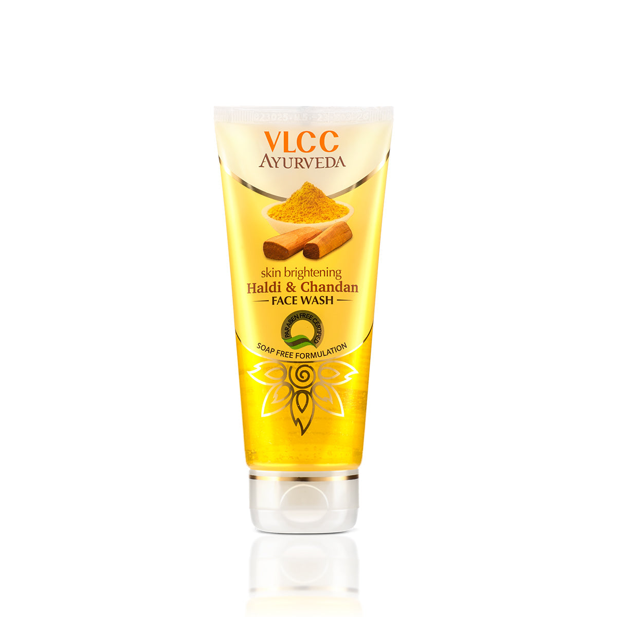 VLCC Ayurveda Haldi & Chandan Face Wash tube on a white background