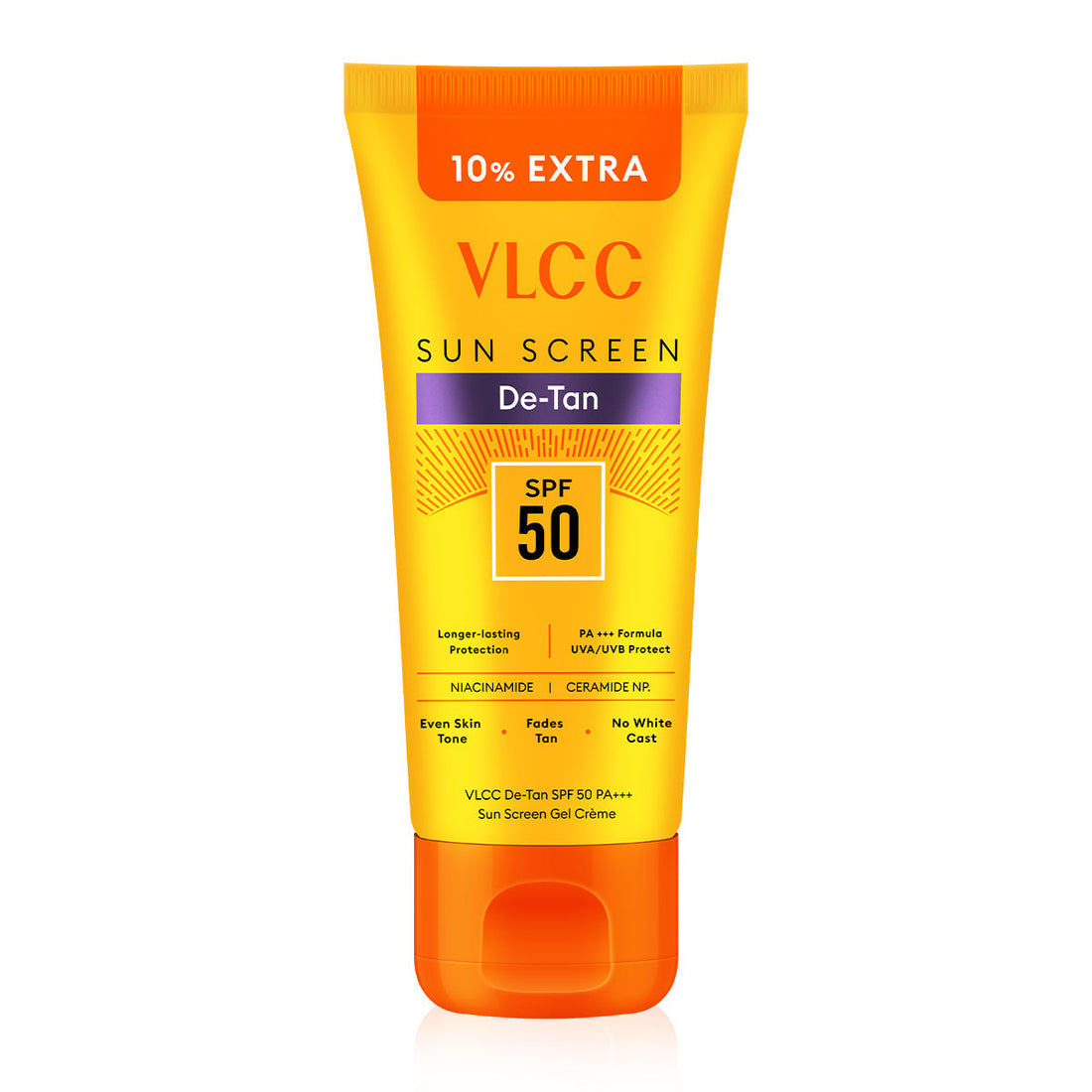 VLCC De-Tan SPF 50 PA+++ Sunscreen Gel Crème - 100g + 10g